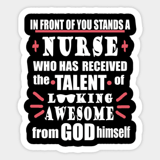 Nurse Hospital Team Care Sticker